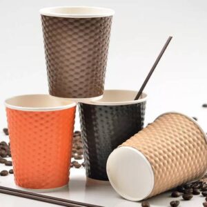 Double wall diamond paper cup